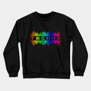 Techno EDM Equalizer Club Festival Music Crewneck Sweatshirt